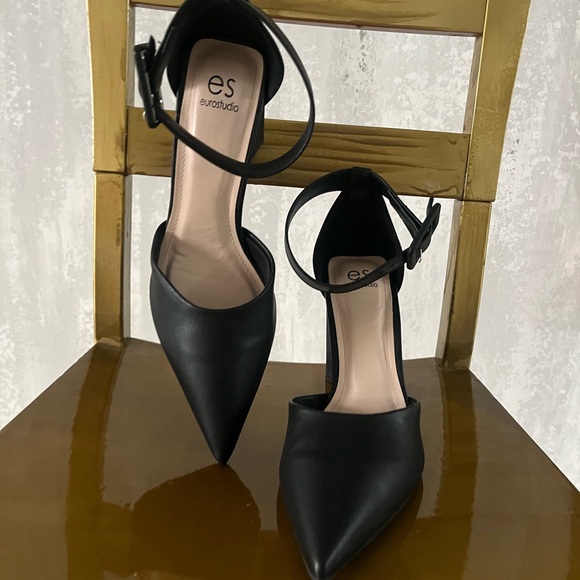 Studio Black Pointed-Toe Slingback Heels - Picture 1 of 4